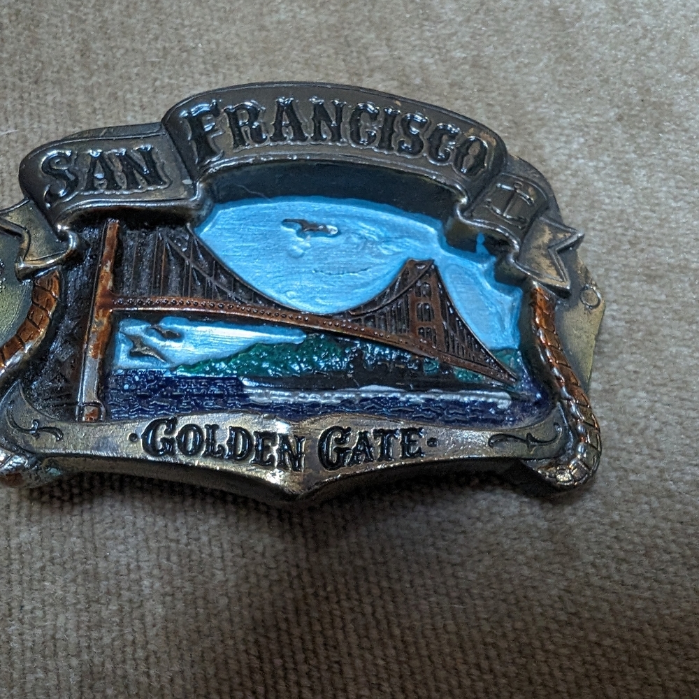 1980 Great American Buckle Company San Fransisco belt buckle